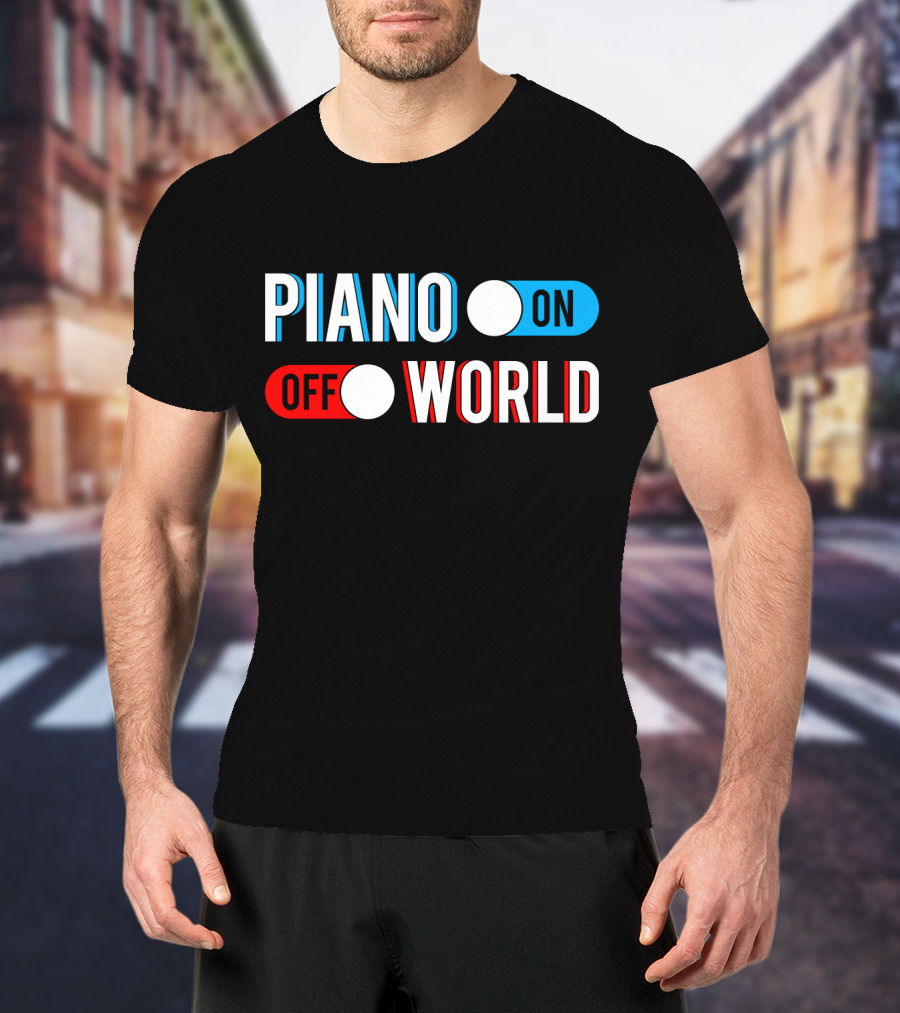 Piano On Off World T-Shirt
