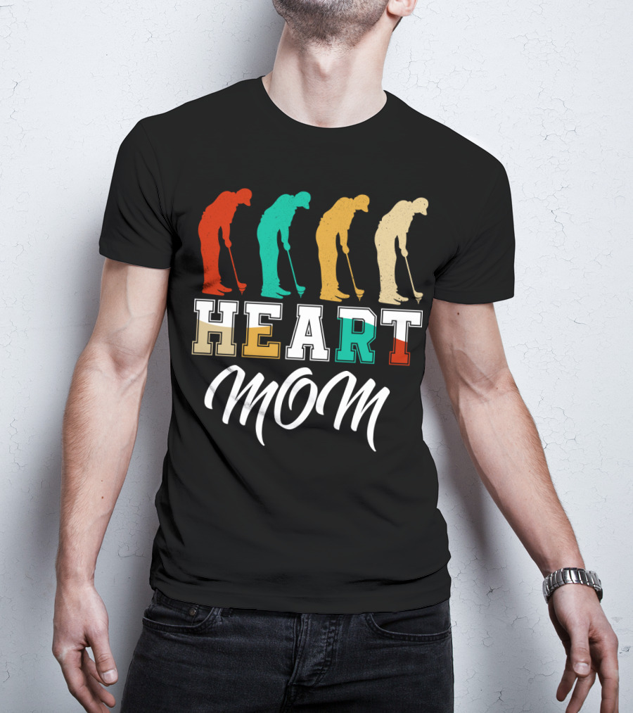 Golf Heart Mom T-Shirt
