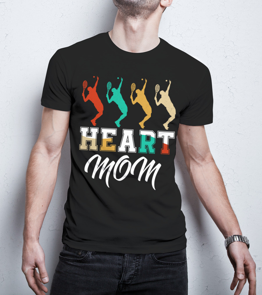 Tennis Heart Mom T-Shirt