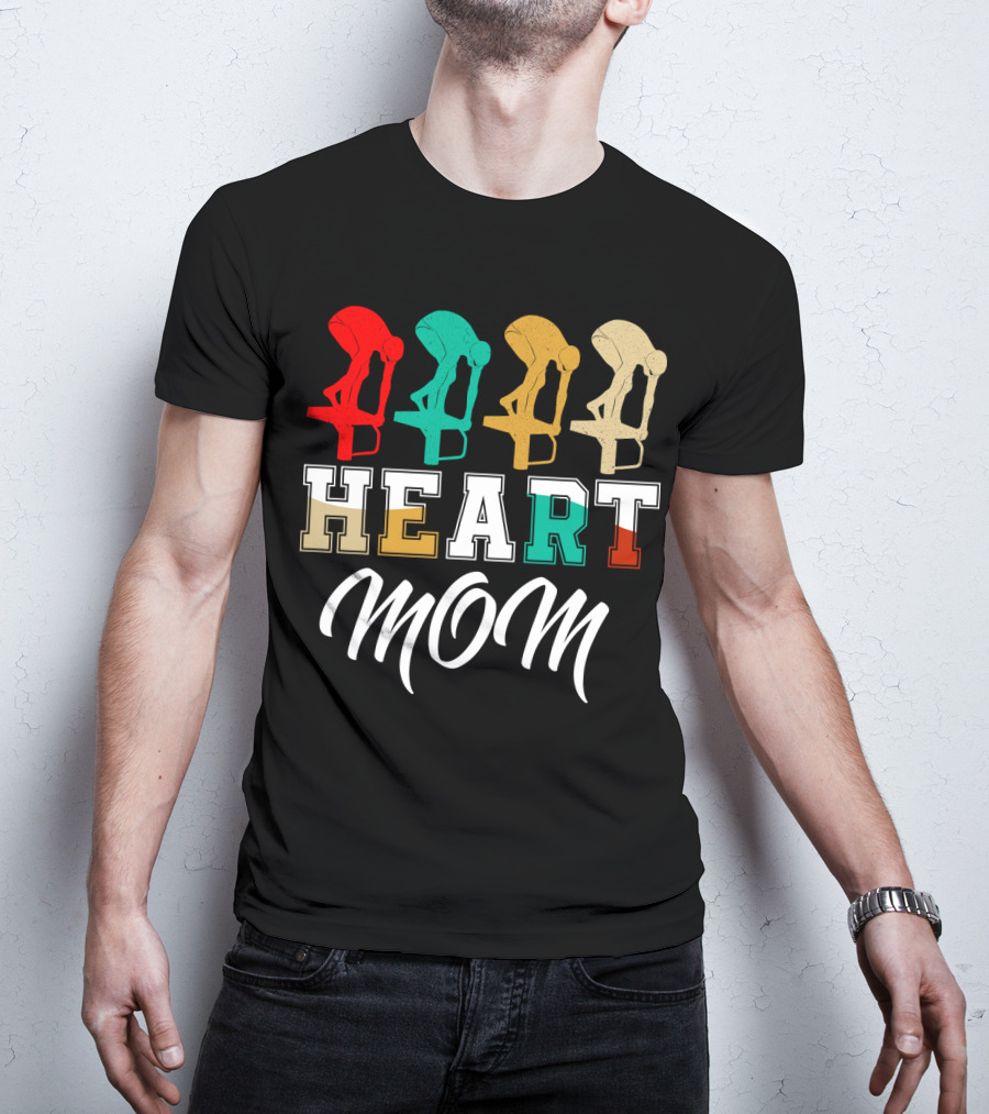 Swimming Mom Heart T-Shirt