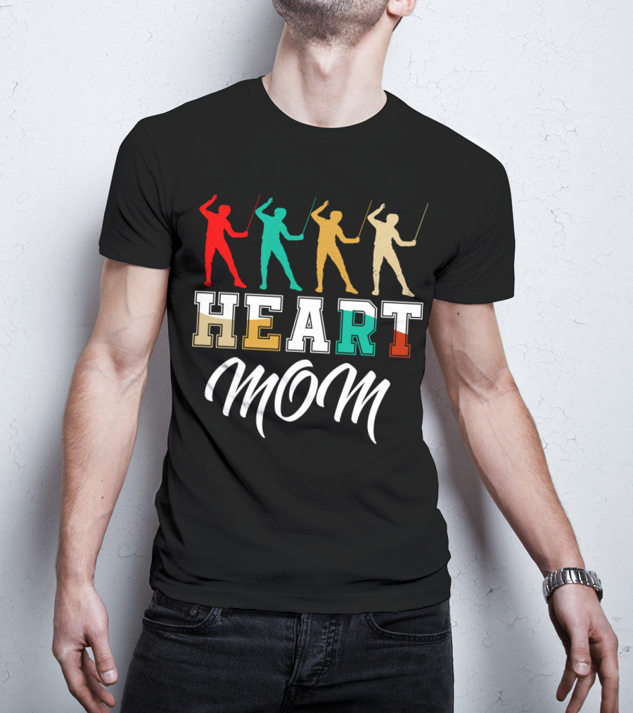 HEART MOM Fencing T-Shirt