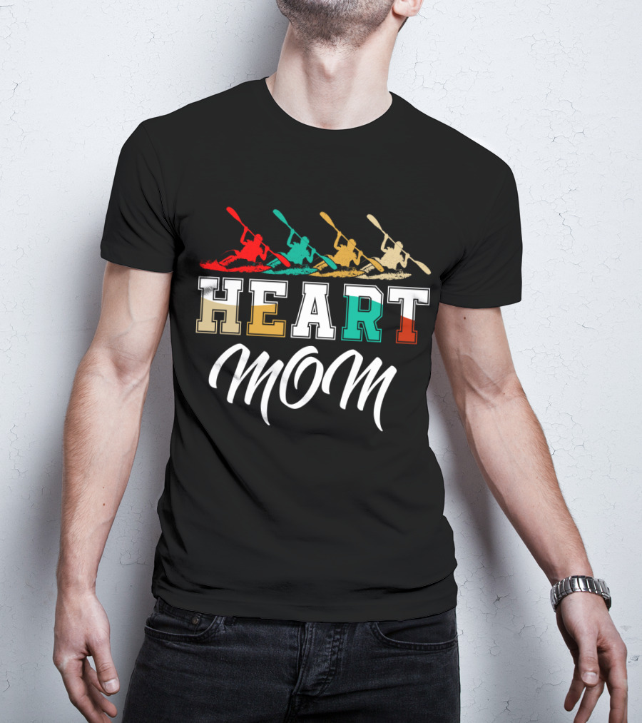 Kayaking Heart Mom T-Shirt