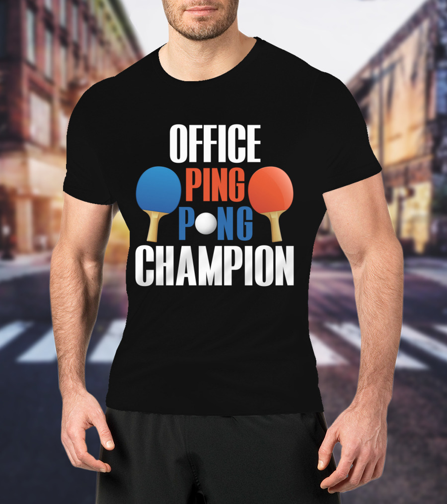 Office Ping Pong Champion Paddle T-Shirt
