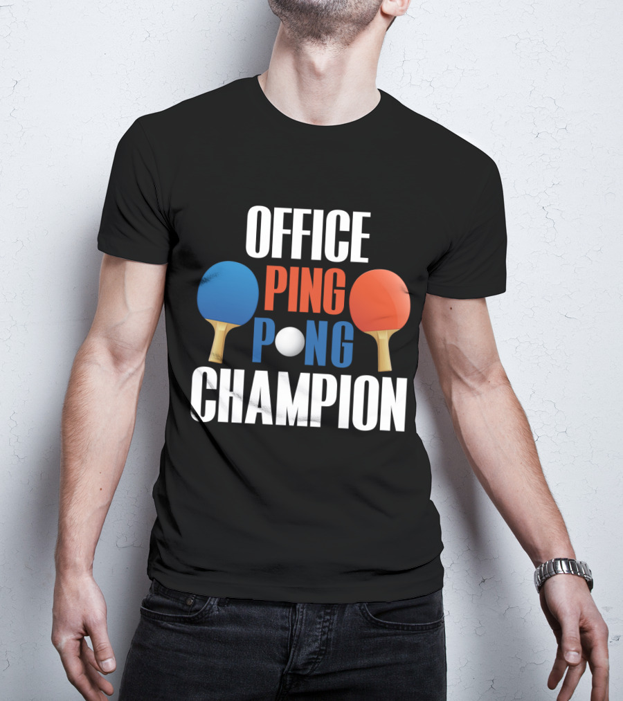 Office Ping Pong Champion Paddle T-Shirt