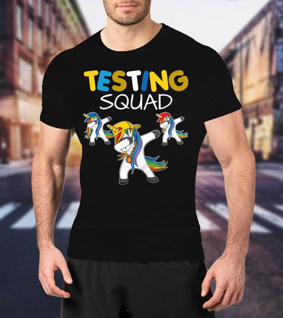 TESTING SQUAD Unicorn Dab Dance T-Shirt