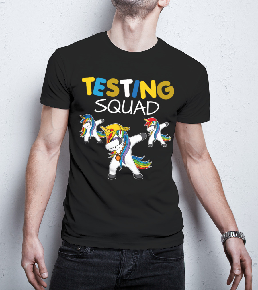 TESTING SQUAD Unicorn Dab Dance T-Shirt