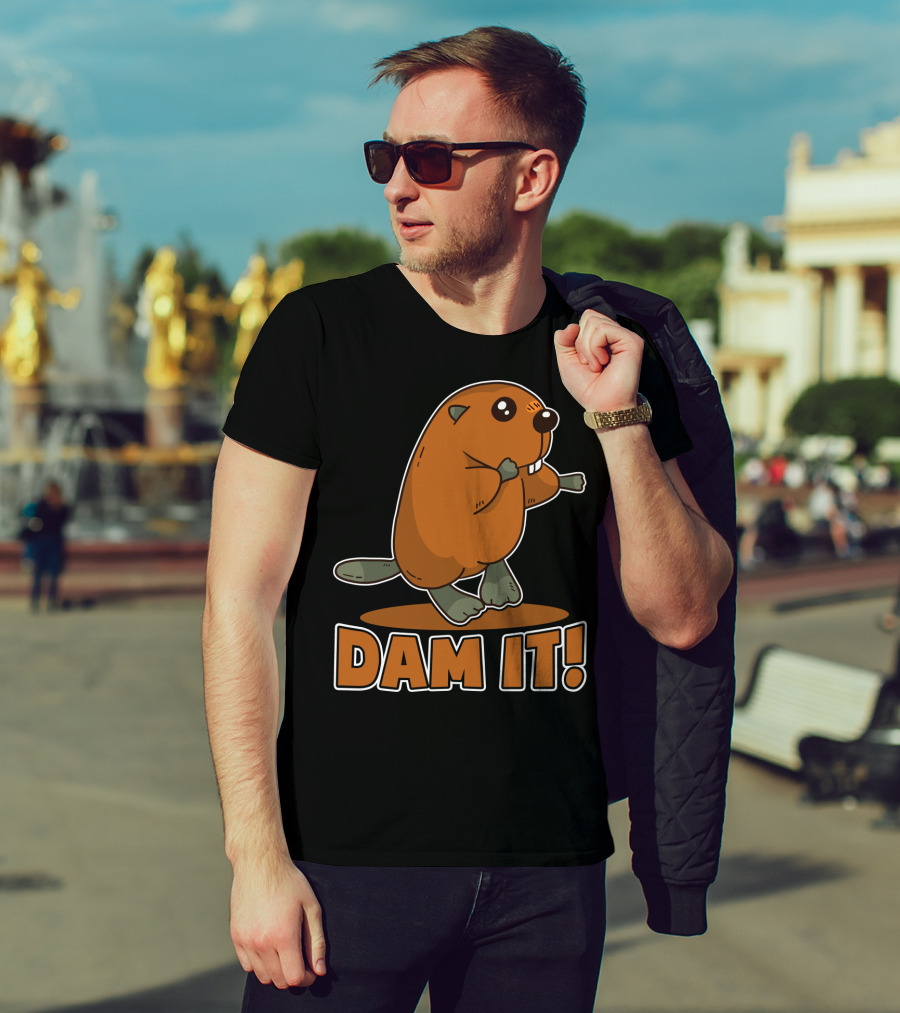 Damn It Beaver Dam Funny Pun T-Shirt
