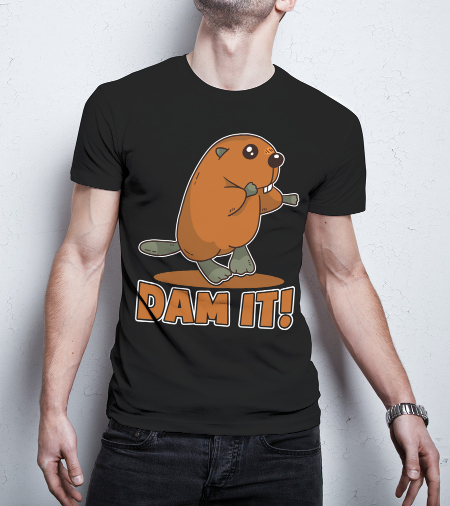 Damn It Beaver Dam Funny Pun T-Shirt