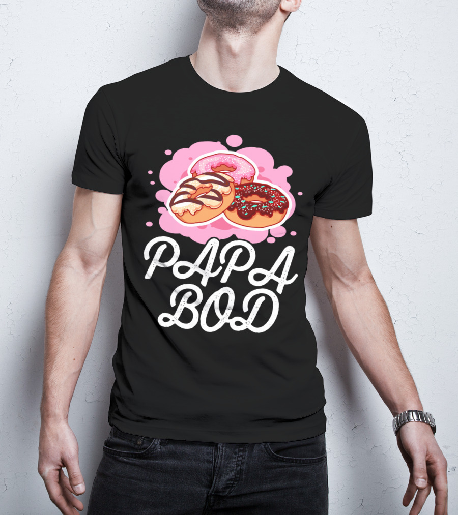 Papa Bod Donut Trio With Sprinkles T-Shirt
