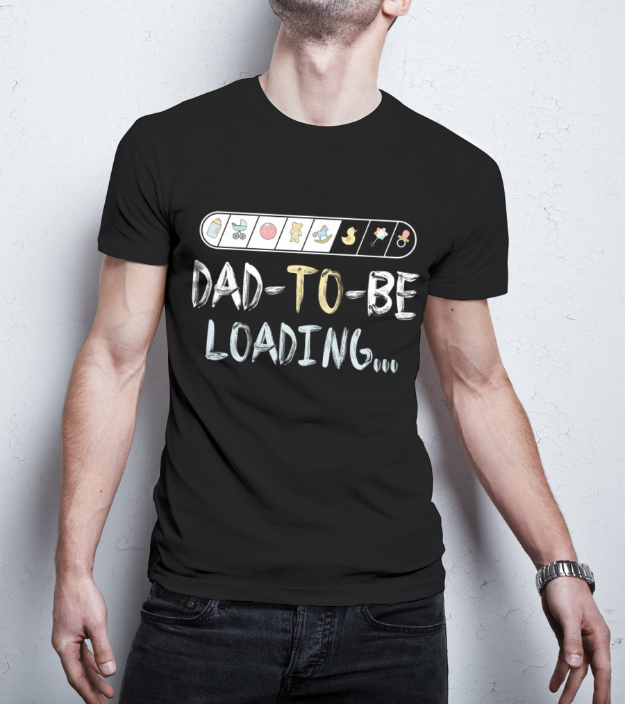 Dad-To-Be Loading Expecting Icons T-Shirt