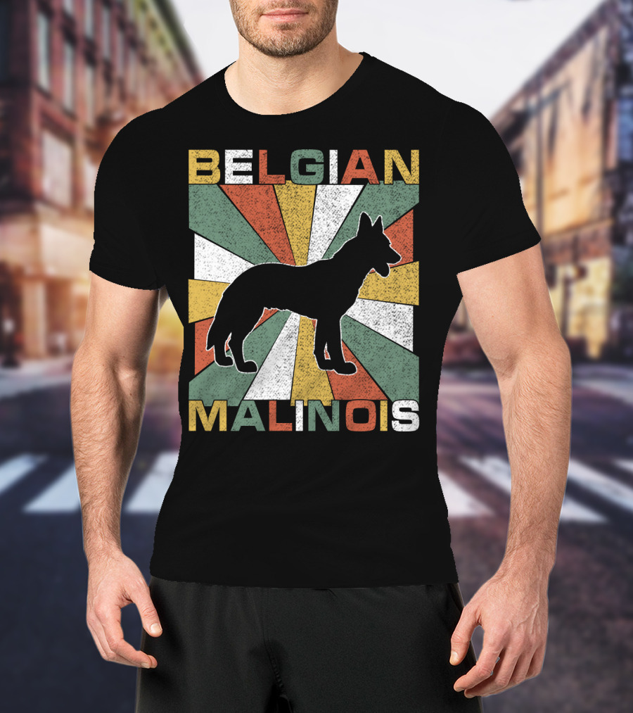 Belgian Malinois Retro 70s Vintage Dog T-Shirt