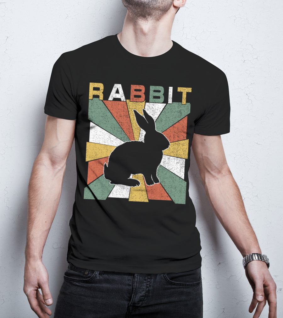 Rabbit Retro 70s Silhouette Sunburst T-Shirt