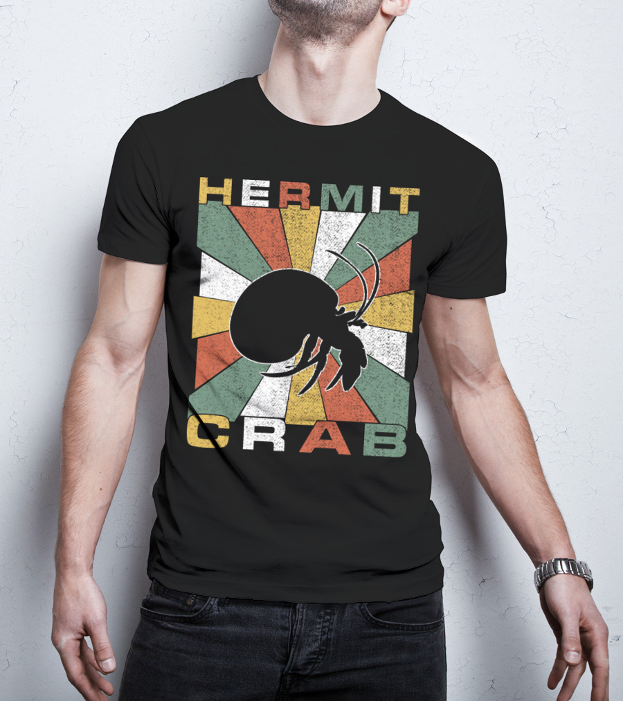 Hermit Crab Retro 70s Vintage T-Shirt