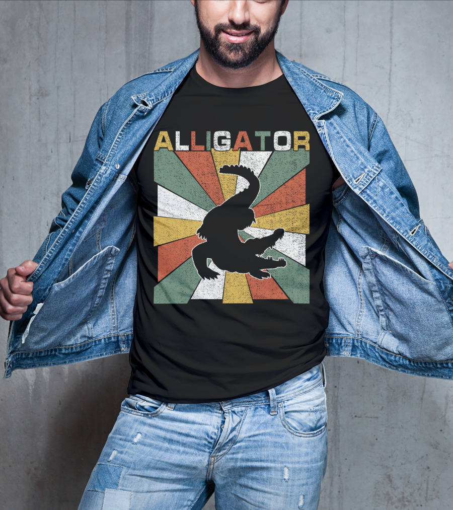 Alligator Retro 70s Vintage T-Shirt