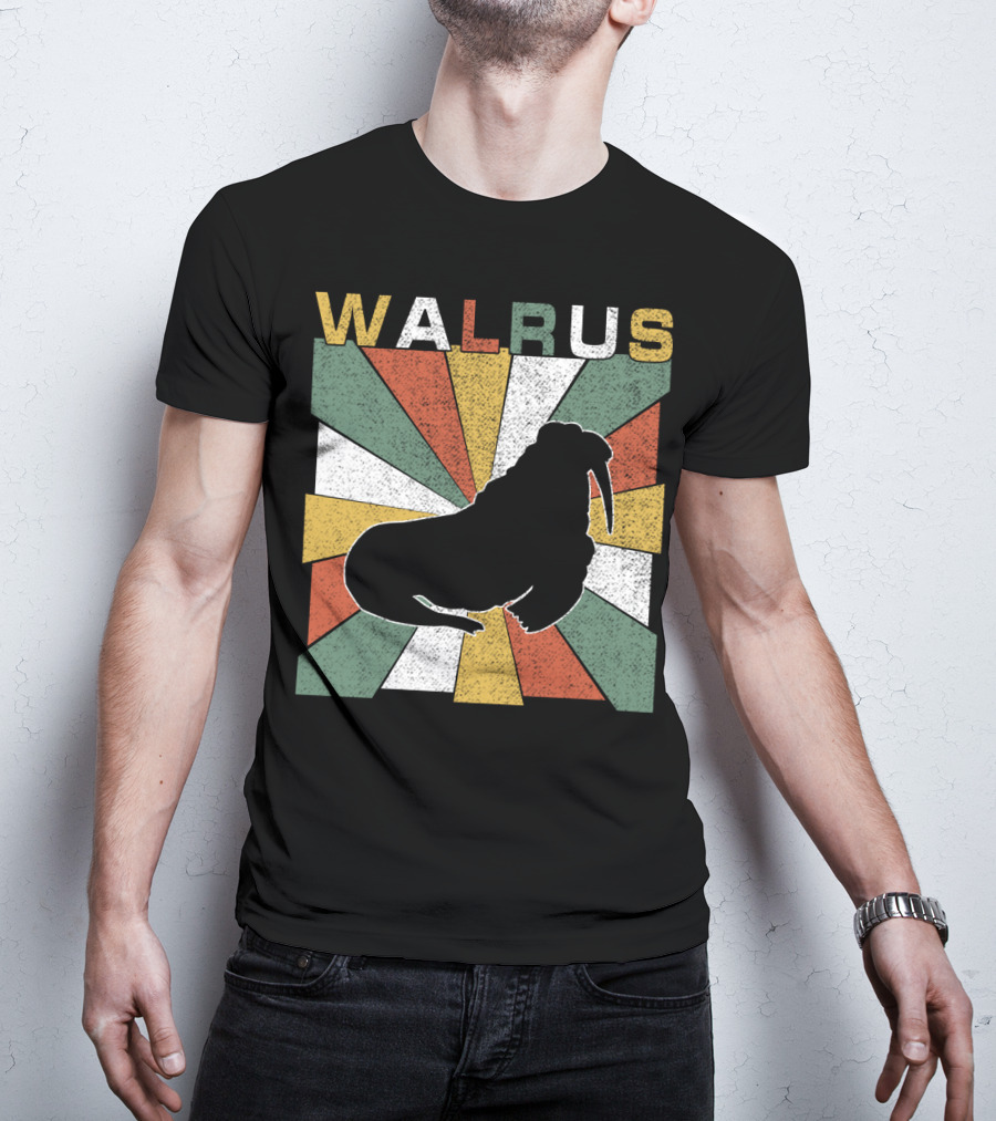 WALRUS Retro 70s Vintage Sunburst T-Shirt