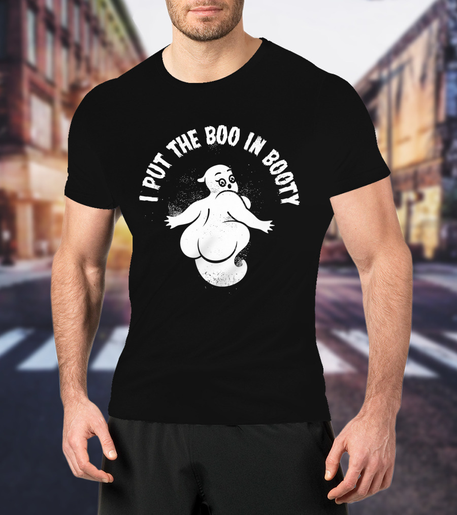 Cute Halloween Party Ghost I Put The Boo In Booty T-Shirt