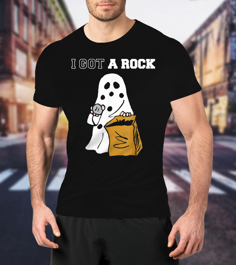 I Got A Rock Ghost Costume Halloween Peanuts Charlie Brown T-Shirt