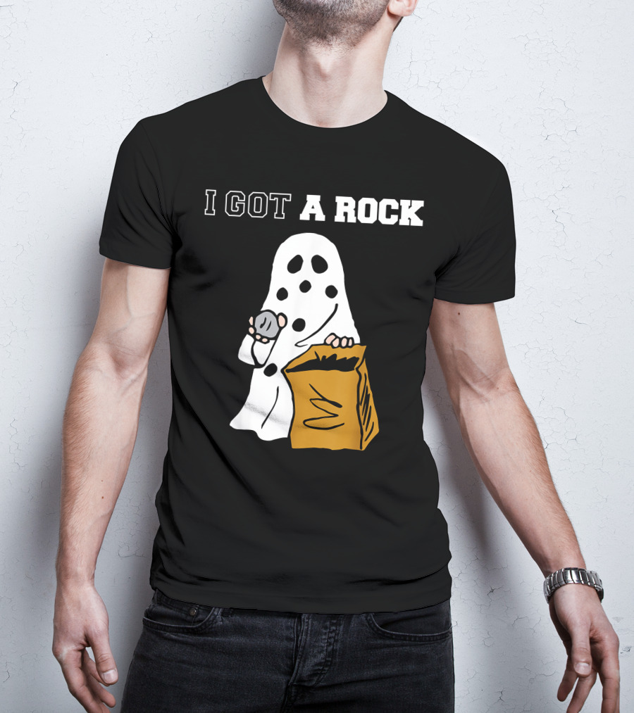 I Got A Rock Ghost Costume Halloween Peanuts Charlie Brown T-Shirt