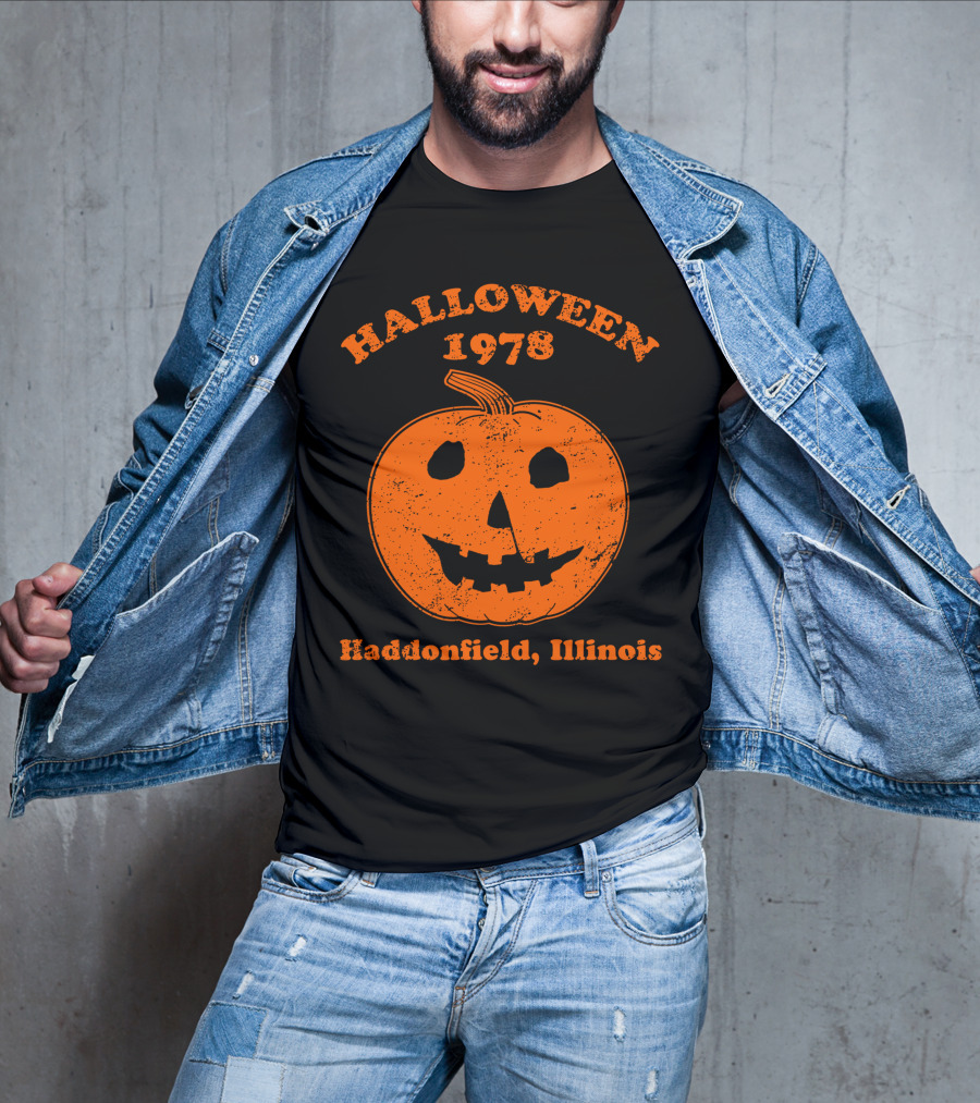 Halloween 1978 Spooky Pumpkin Haddonfield Illinois T-Shirt