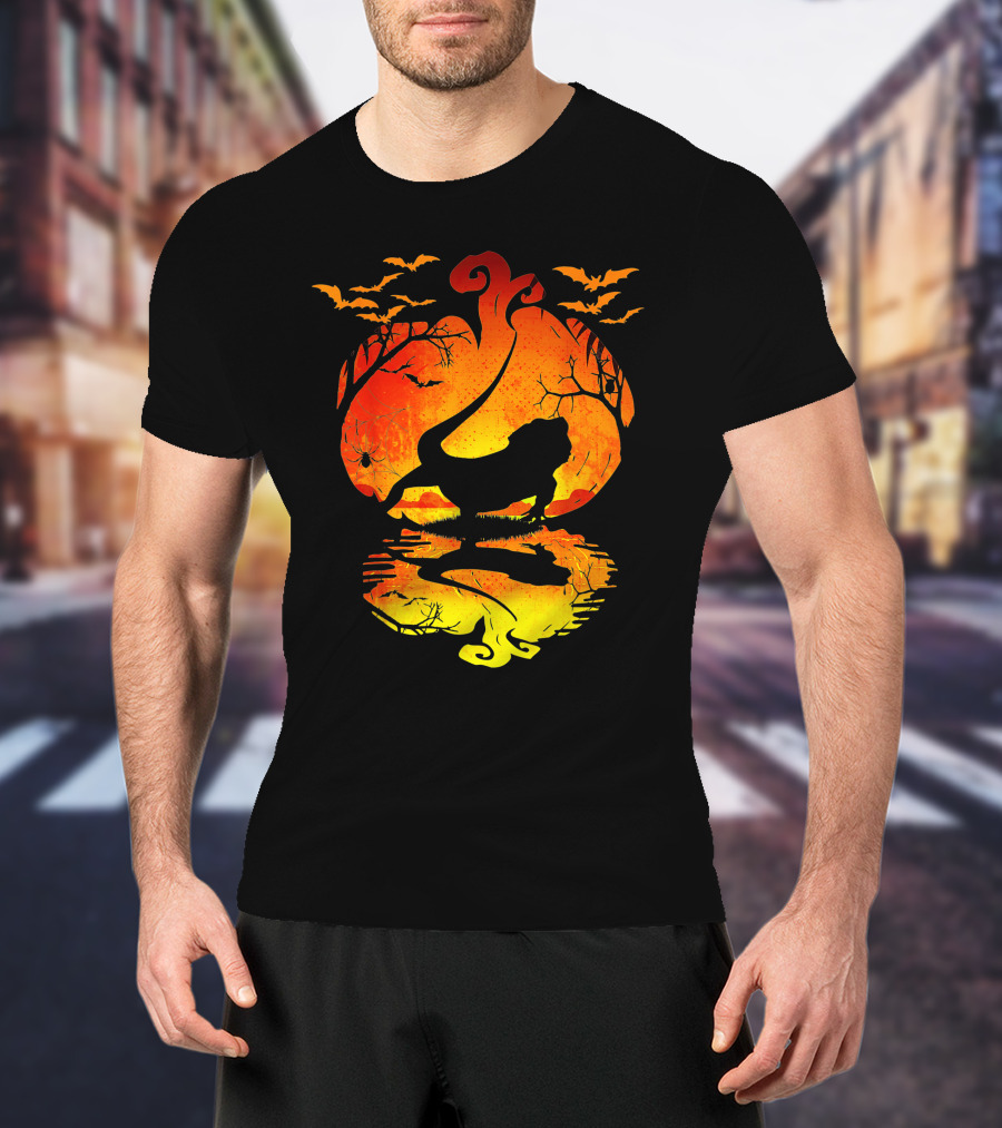 Bearded Dragon Halloween Pumpkin Bats T-Shirt