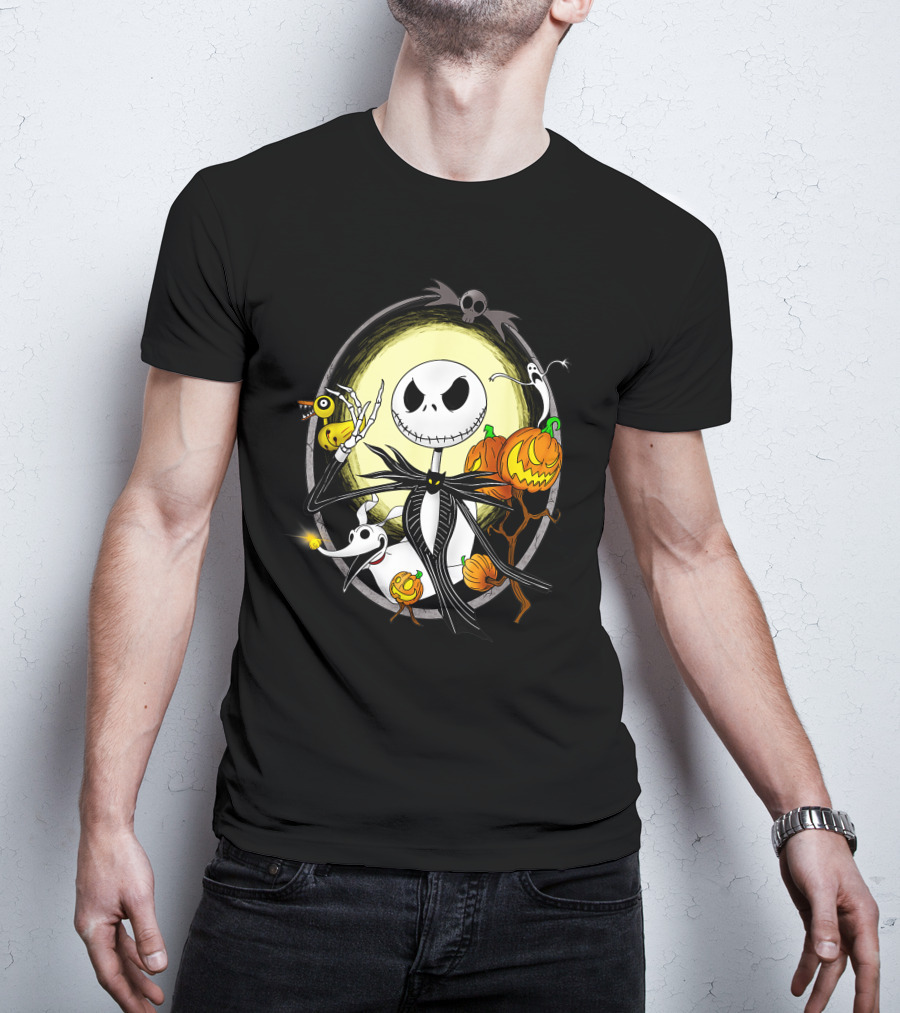 Jack Skellington Halloween Celebration Scene T-Shirt