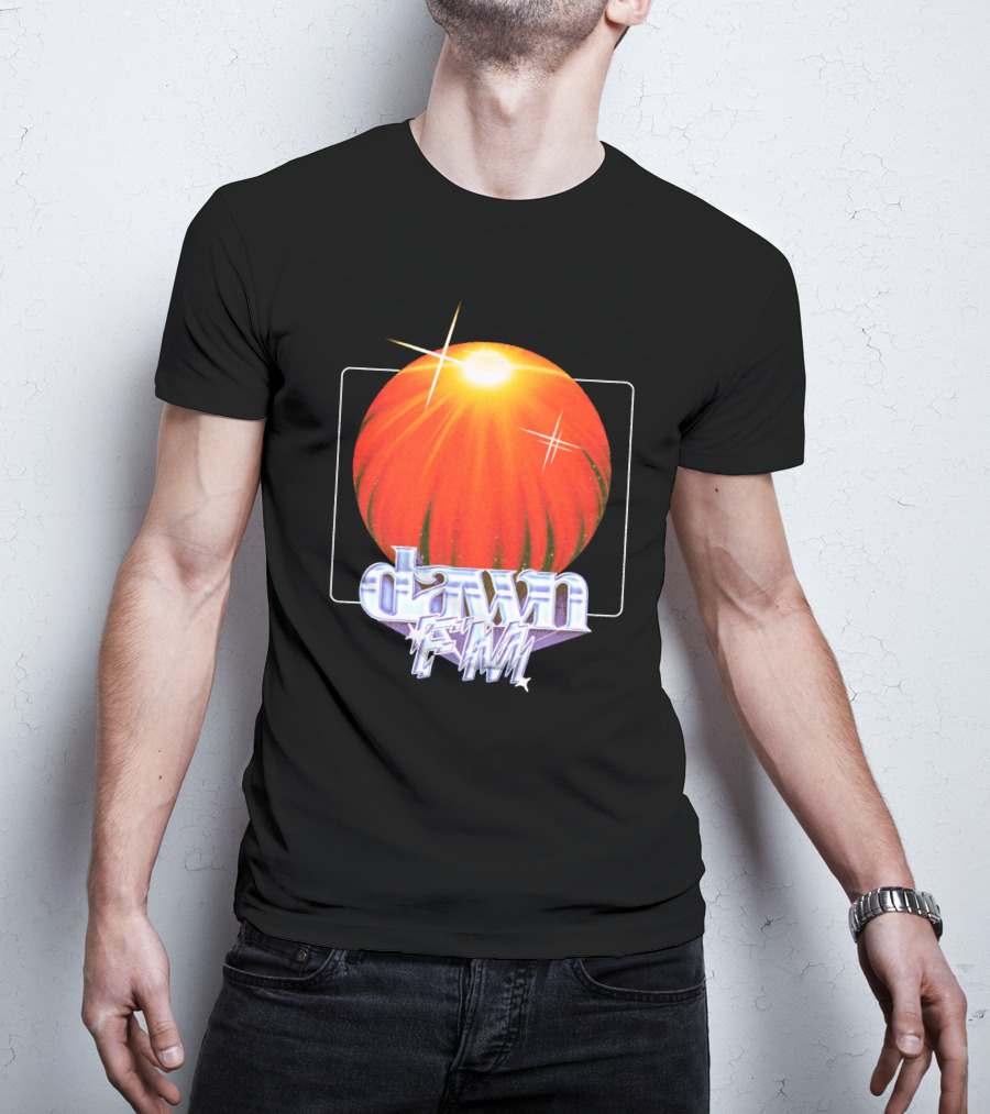 The Weeknd Dawn FM Sunburst Graphic Merchandise T-Shirt