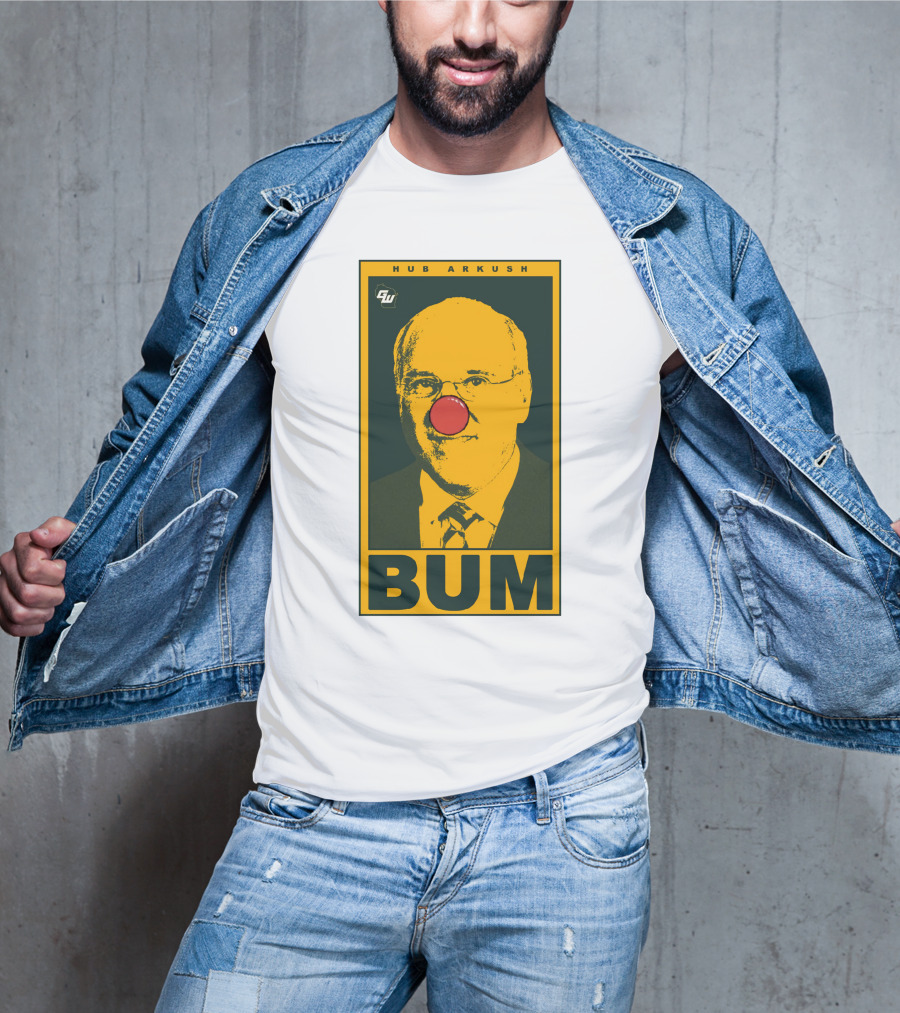 Game On Wisconsin Hub Arkush Bum Clown Nose T-Shirt