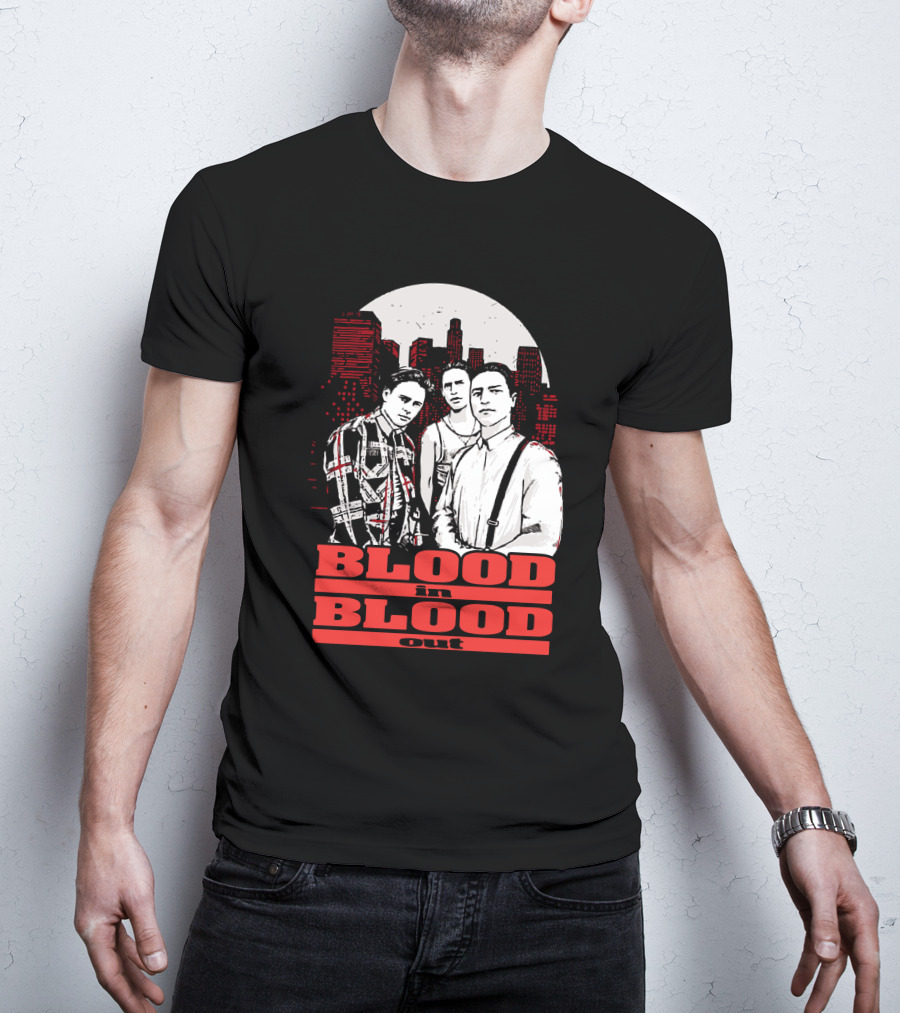 Blood In Blood Out Los Angeles Trio Urban Skyline T-Shirt