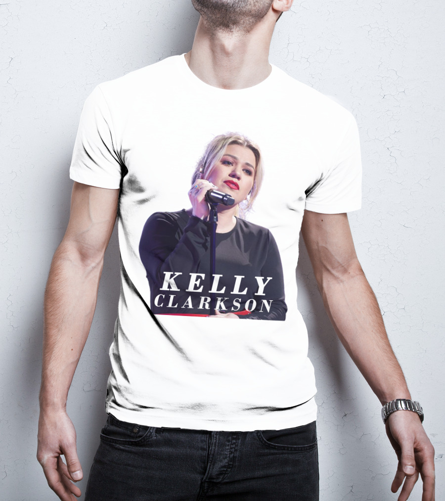 KELLY CLARKSON Concert Performance Microphone Stage T-Shirt