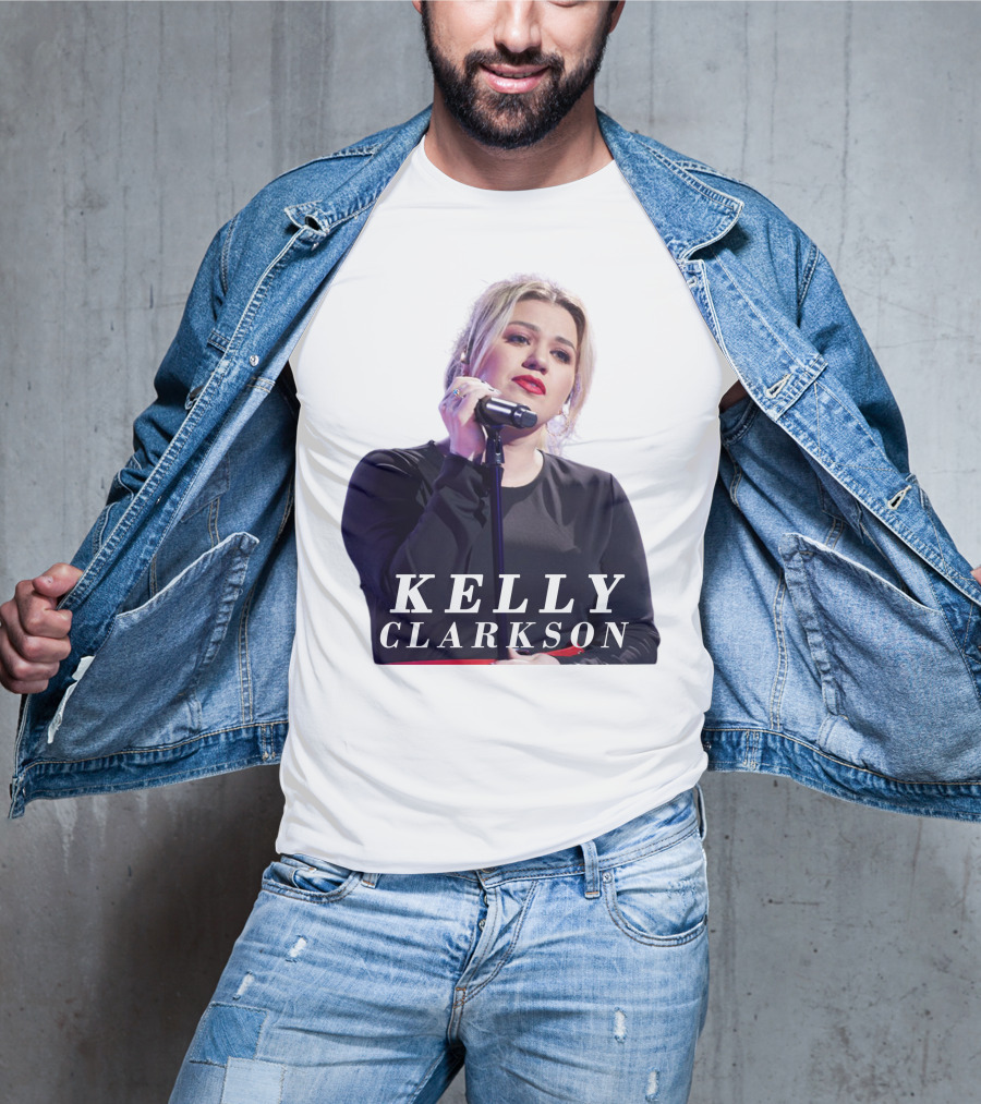 KELLY CLARKSON Concert Performance Microphone Stage T-Shirt