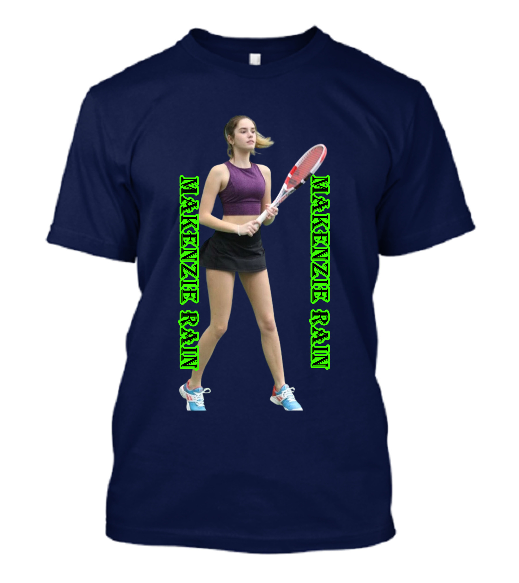 Makenzie Raine Tennis Activewear Tank Top T-Shirt