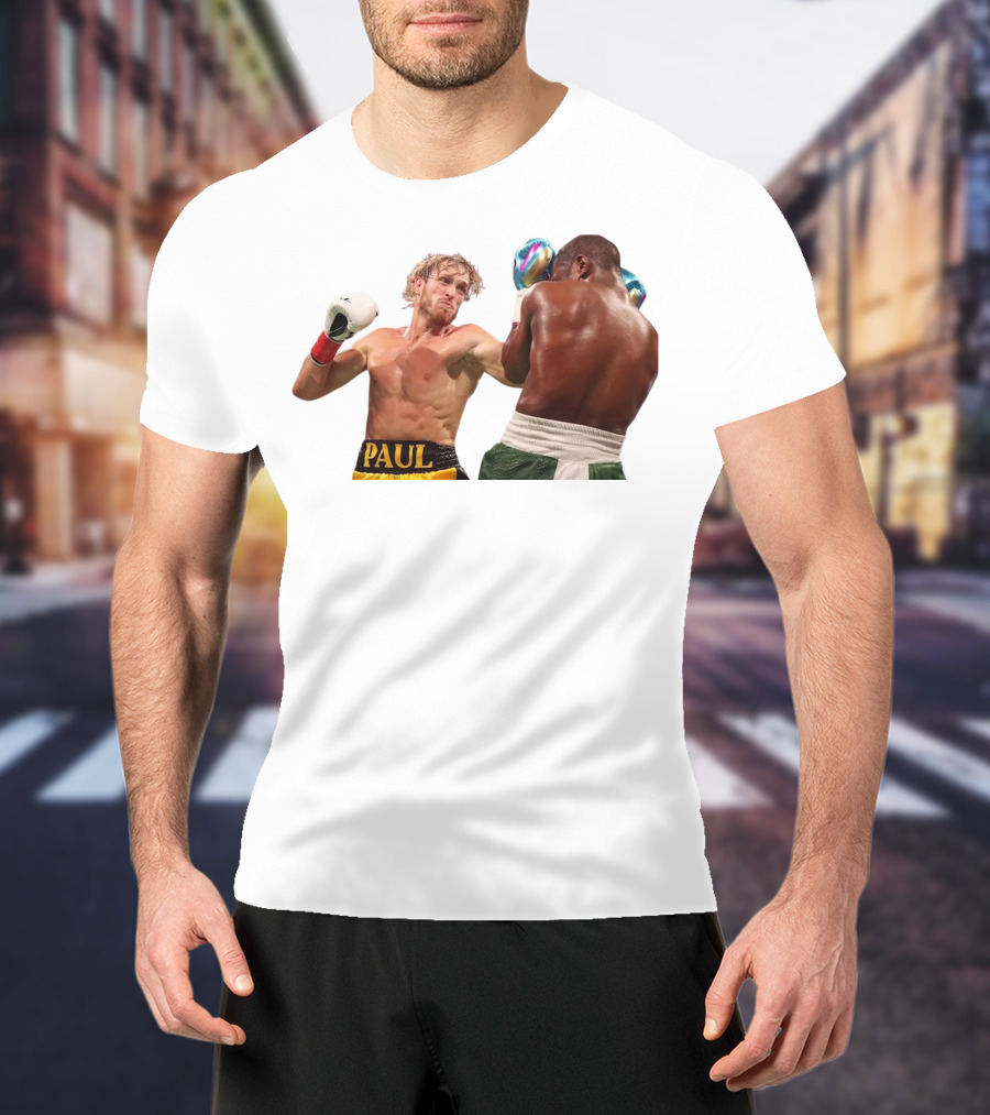 Logan Paul Boxing Match Action Scene T-Shirt