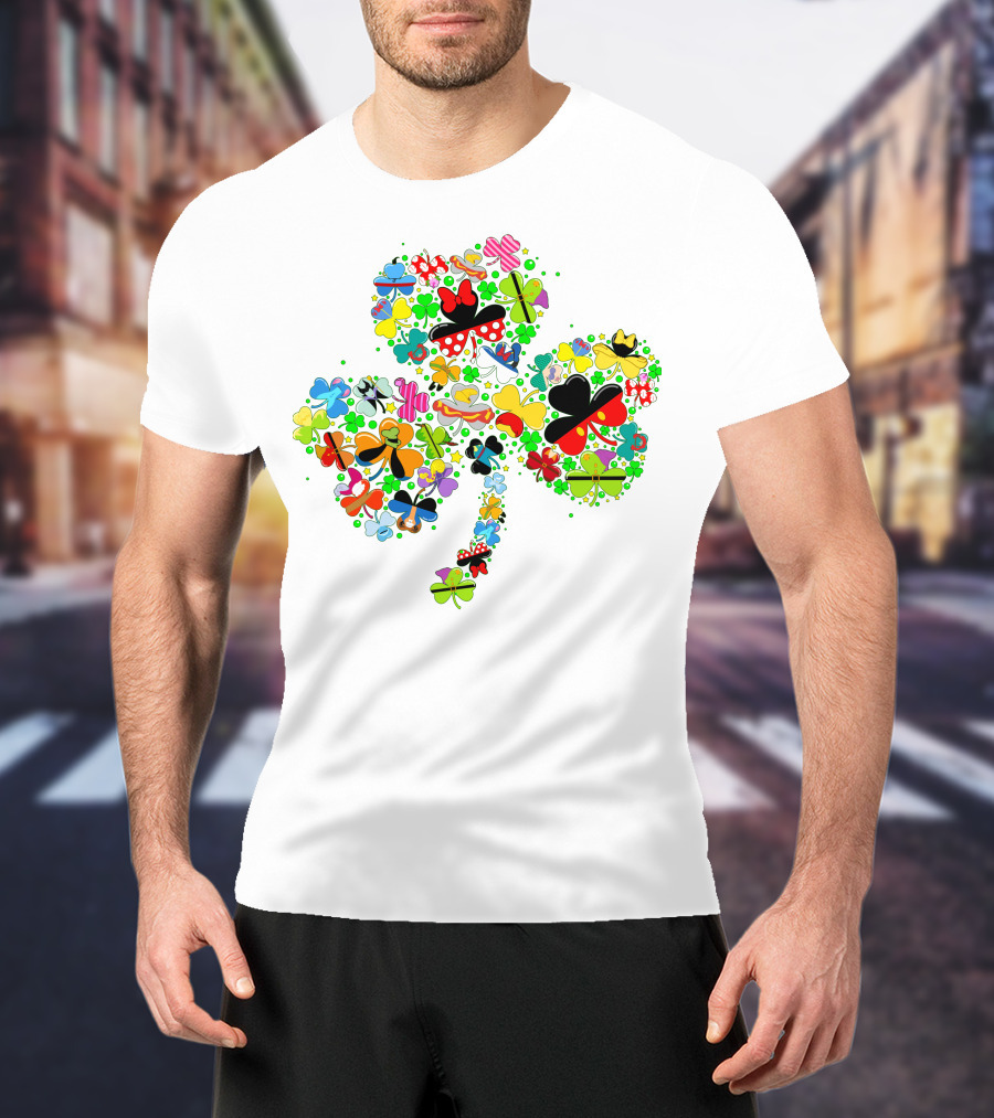 DN Shamrocks Mickey Minnie Colorful Elements T-Shirt