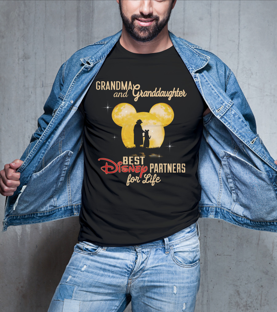 Grandma And Granddaughter Best Disney Partners For Life T-Shirt