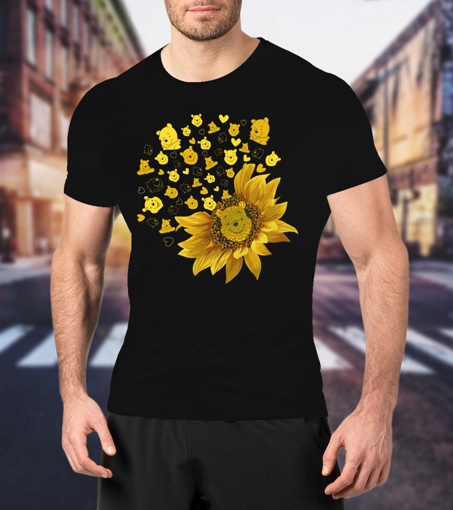 Pooh Sunflower Faces T-Shirt