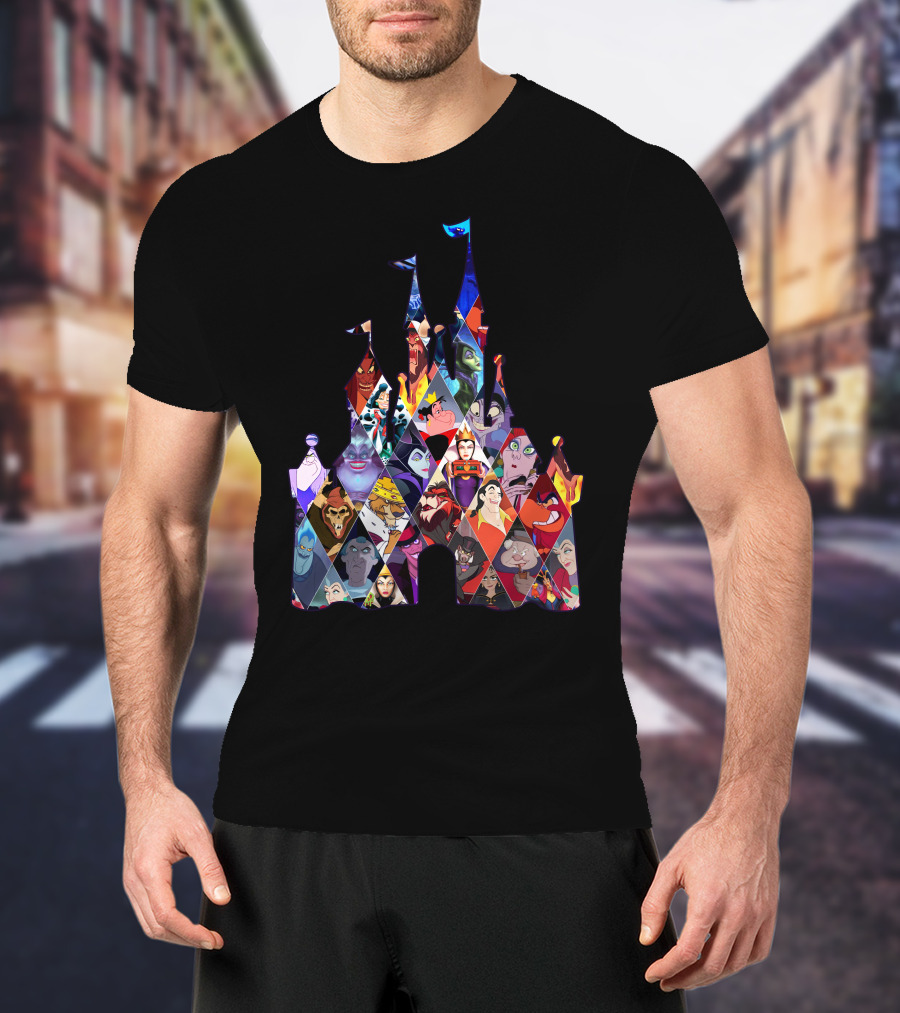 Disney Villains Castle Silhouette Collection T-Shirt