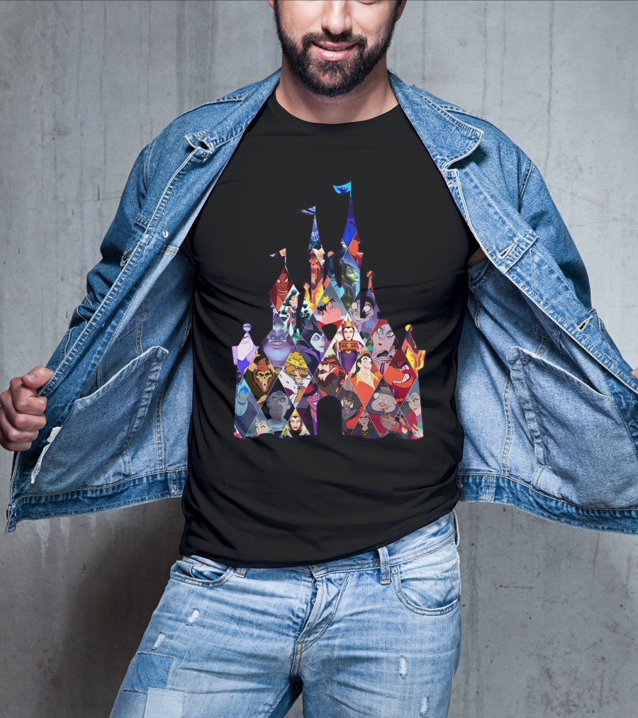 Disney Villains Castle Silhouette Collection T-Shirt