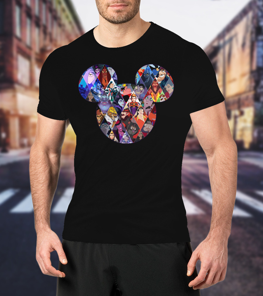 Mickey Villains Collage T-Shirt