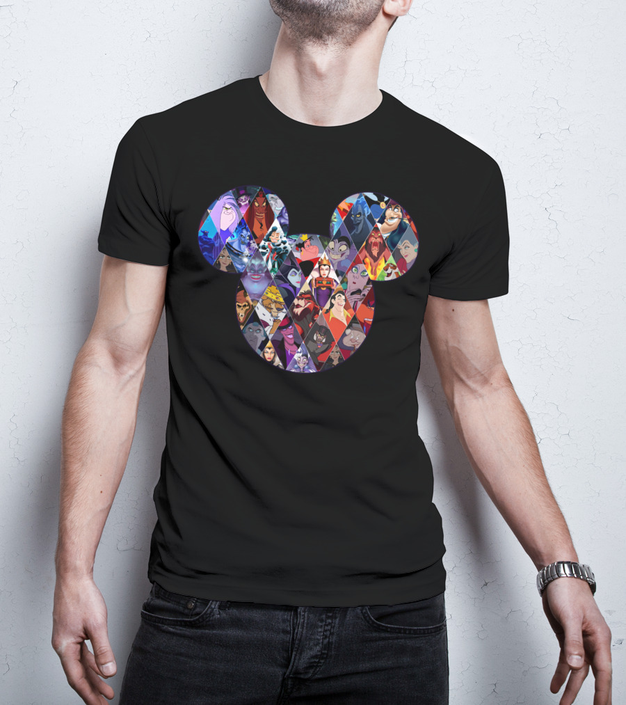 Mickey Villains Collage T-Shirt