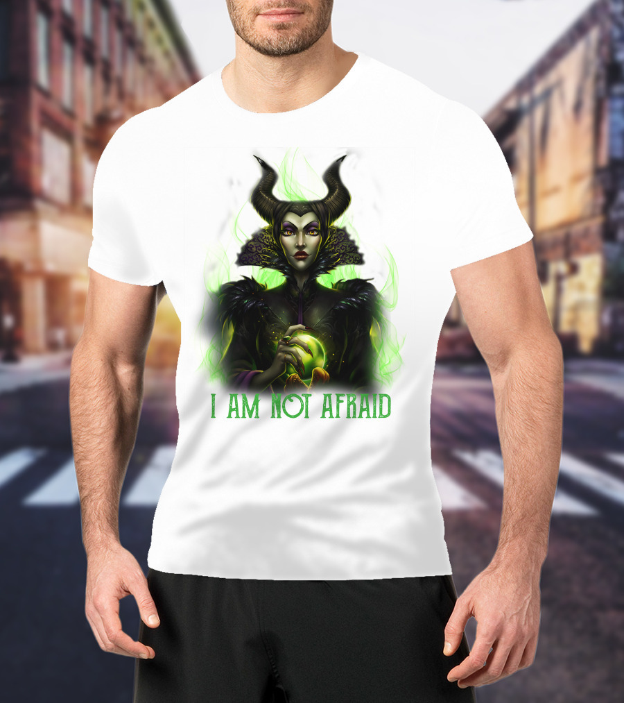 I Am Not Afraid Maleficent Dark Magic Horns T-Shirt