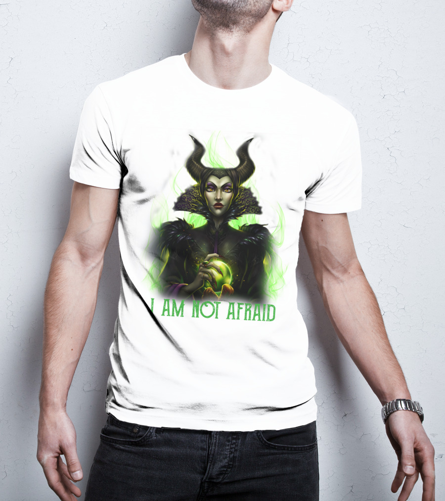 I Am Not Afraid Maleficent Dark Magic Horns T-Shirt