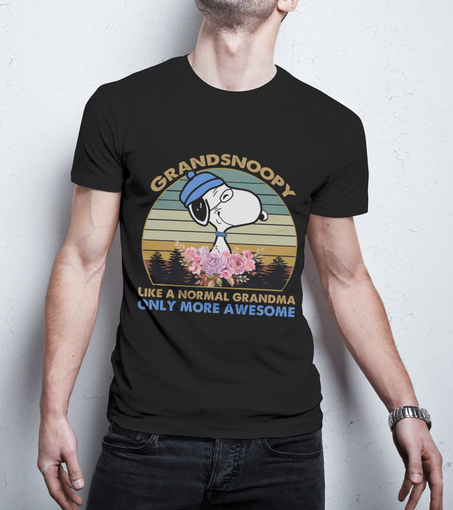 Grandsnoopy Like A Normal Grandma Only More Awesome T-Shirt