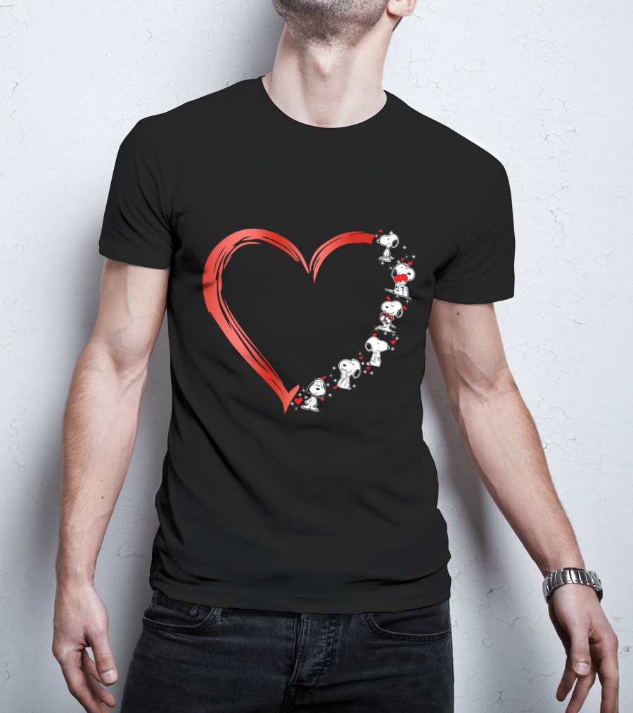 Snoopy Love Heart T-Shirt