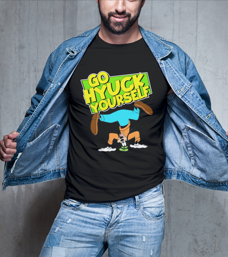 Go Hyuk Yourself Goofy Headstand Cartoon T-Shirt