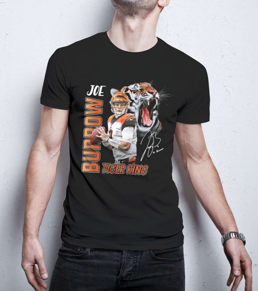 Joe Burrow Tiger King Cincinnati Bengals Football T-Shirt