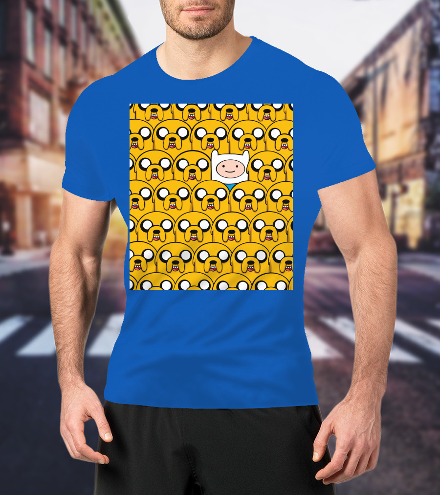 Finnthehuman Surrounded By Jake Faces T-Shirt