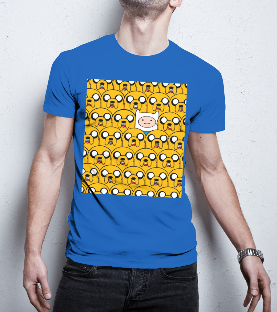 Finnthehuman Surrounded By Jake Faces T-Shirt