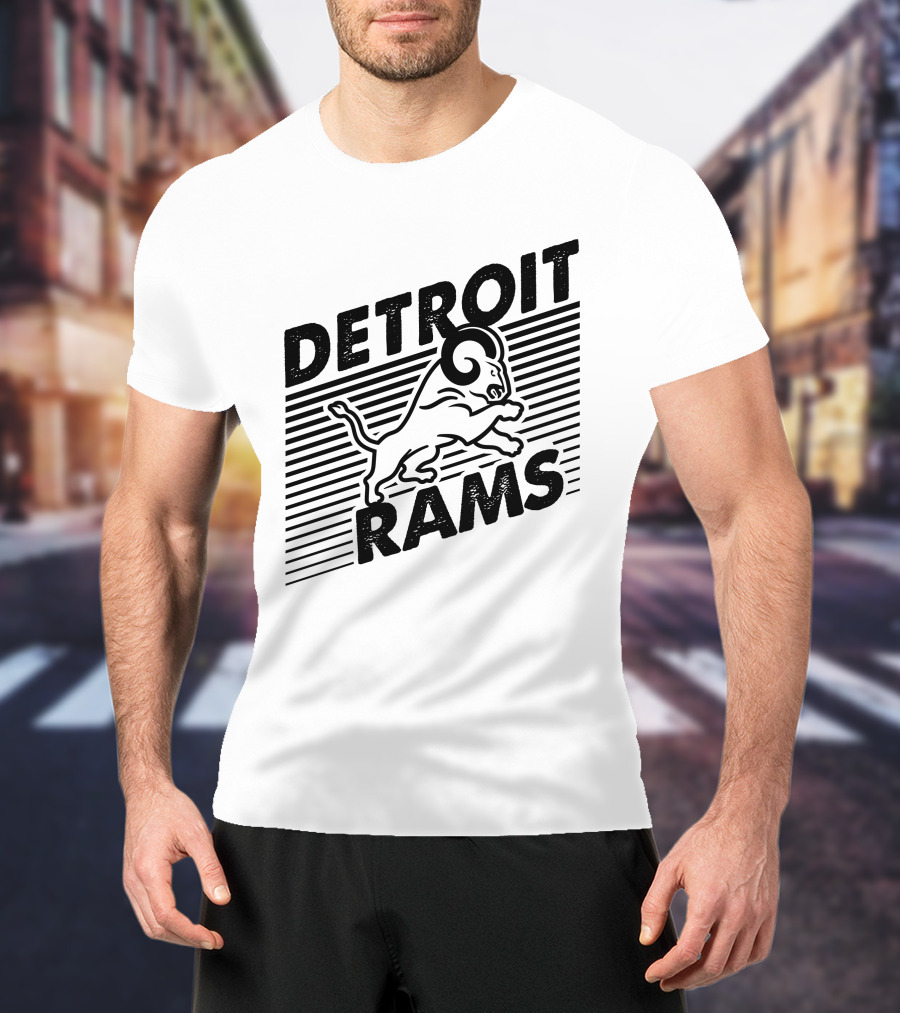 Detroit Rams Jumping Ram T-Shirt