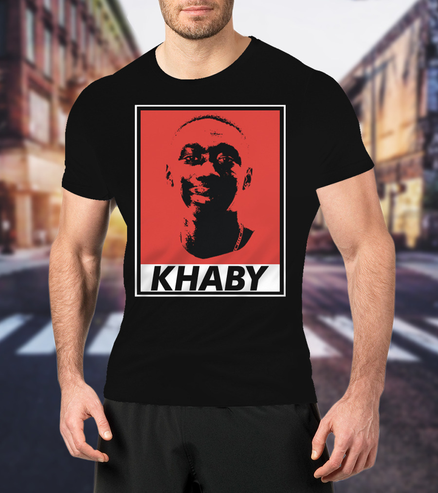 Khaby Lame Bold Graphic Red And Black T-Shirt