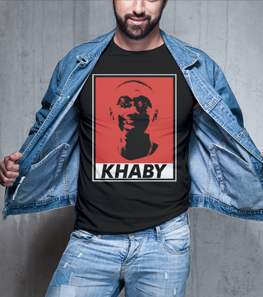 Khaby Lame Bold Graphic Red And Black T-Shirt